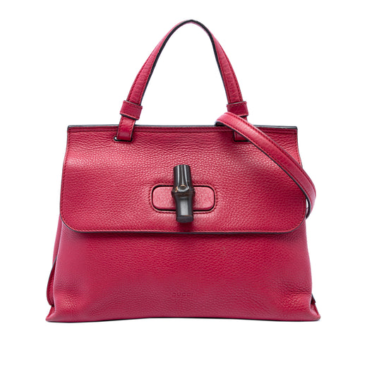 Small Calfskin Bamboo Daily Satchel - Image 1