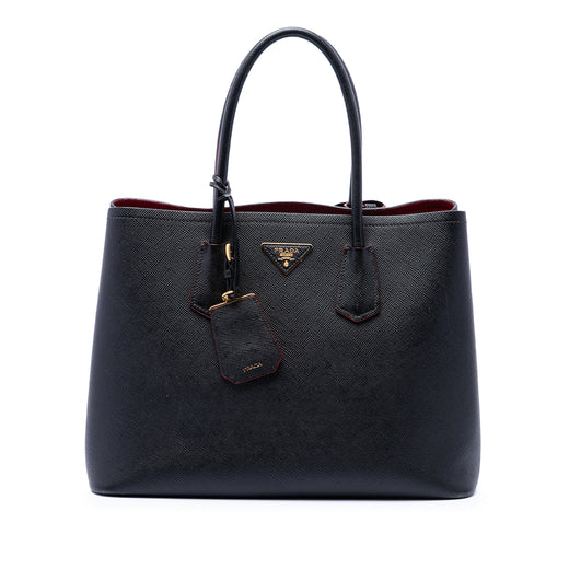 Medium Saffiano Cuir Double Satchel - Image 1