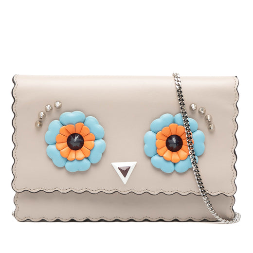 Leather Studded Monster Eyes Wallet on Chain - Image 1