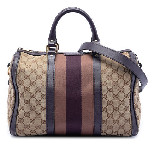 Medium GG Canvas Web Joy Boston Bag - Image 1