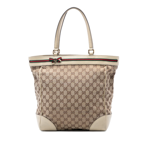 GG Canvas Web Mayfair Tote - Image 1