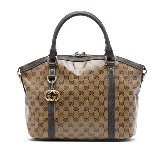 Medium GG Crystal Charm Dome Satchel - Image 1