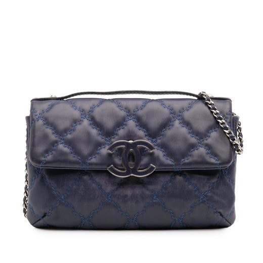 Mini Lambskin Double Stitch Hamptons Flap - Image 1