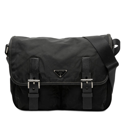Tessuto Double Buckle Messenger Bag - Image 1