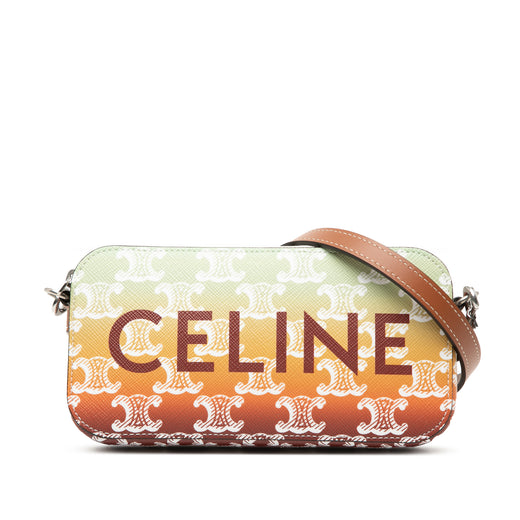Triomphe Coated Canvas Sunset Logo Horizontal Pouch - Image 1