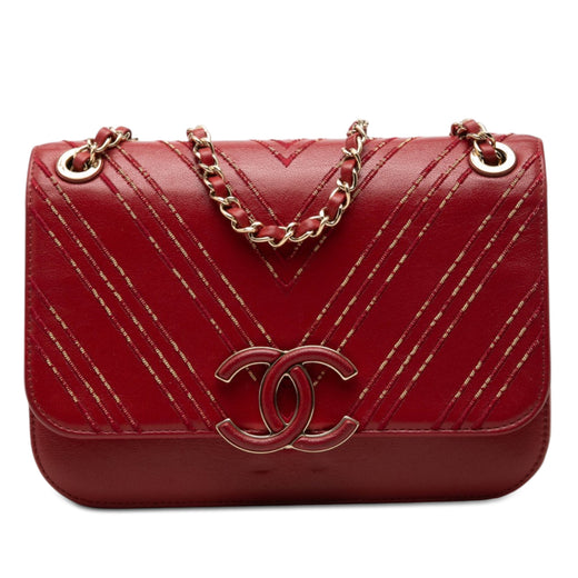Large Chevron Sheepskin Subtle Flap - Image 1