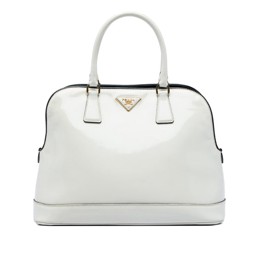 Medium Spazzolato Leather Open Promenade Satchel - Image 1