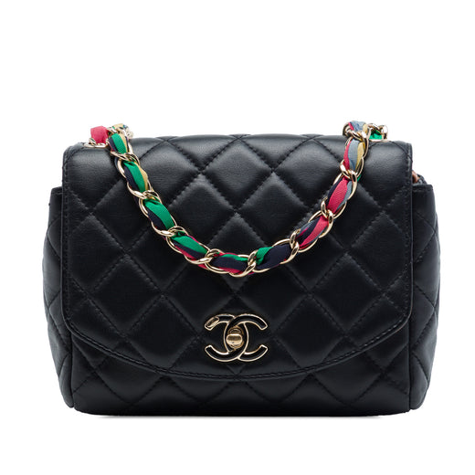Small Quilted Lambskin Cocovado Ribbon Chain Flap - Image 1
