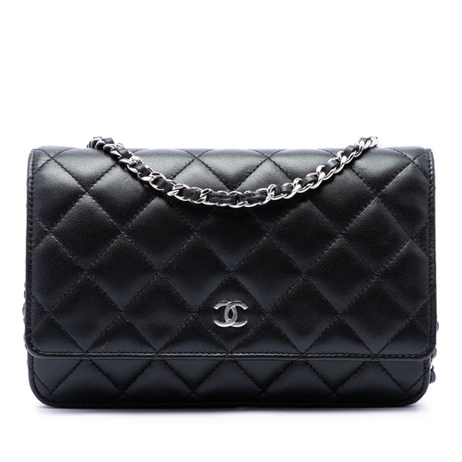 CC Quilted Lambskin Wallet On Chain - Image 1