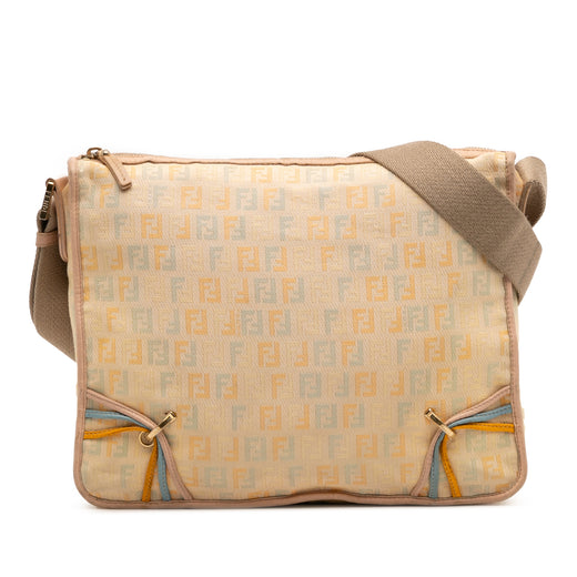 Zucchino Canvas F Charm Crossbody - Image 1