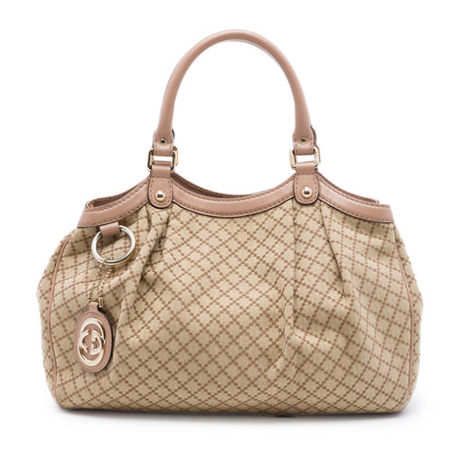 Medium Diamante Canvas Sukey Tote - Image 1