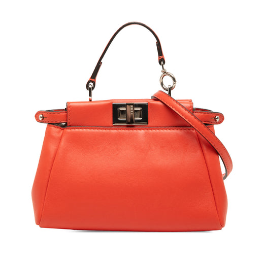 Micro Leather Peekaboo Satchel - Image 1