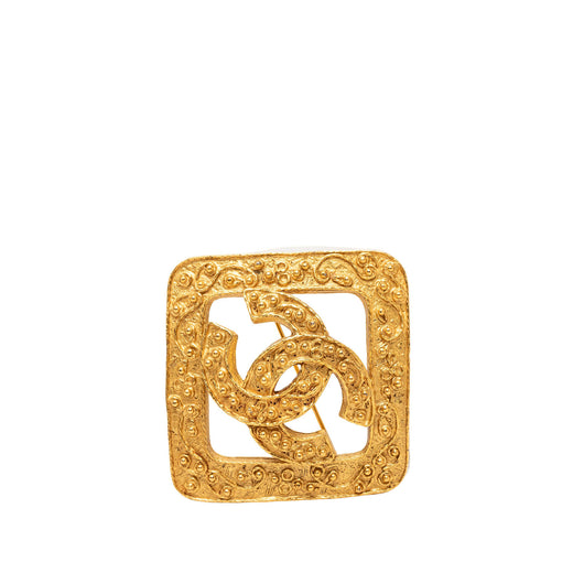 CC Gold Plated Diamond Brooch - Image 1