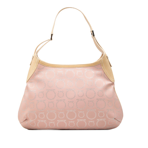 Gancini Coated Canvas Hobo - Image 1
