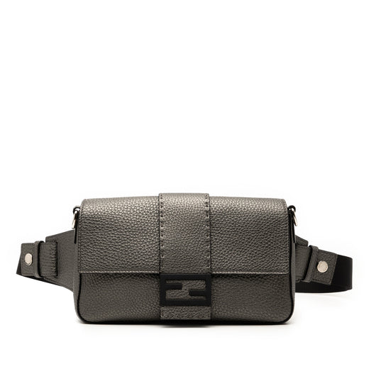 Leather Selleria Convertible Baguette Satchel - Image 1