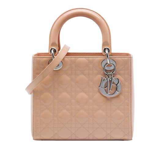 Medium Patent Cannage Lady Dior - Image 1