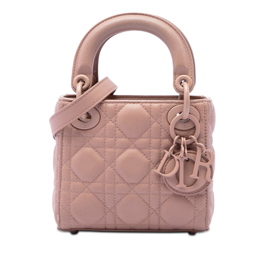 Micro Ultra Matte Calfskin Cannage Lady Dior - Image 1