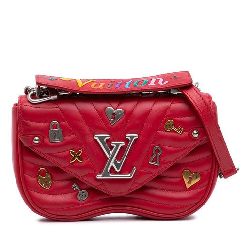 Limited Edition Calfskin Embellished New Wave Love Lock Chain Bag PM - Image 1