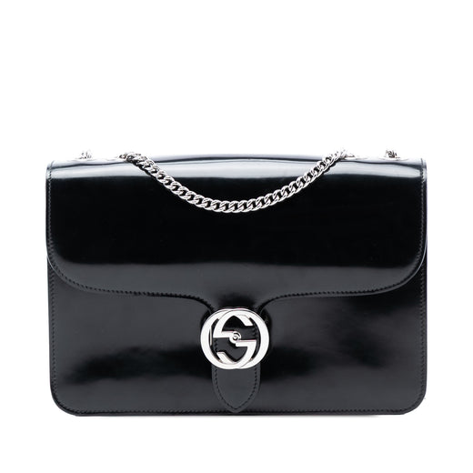 Medium Polished Calfskin Dollar Interlocking G Crossbody - Image 1