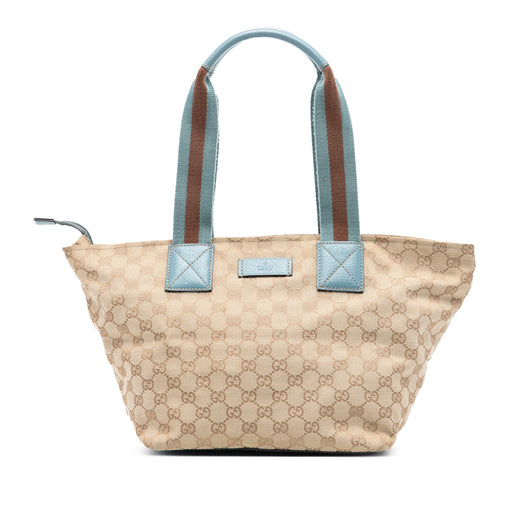 GG Canvas Web Tote - Image 1