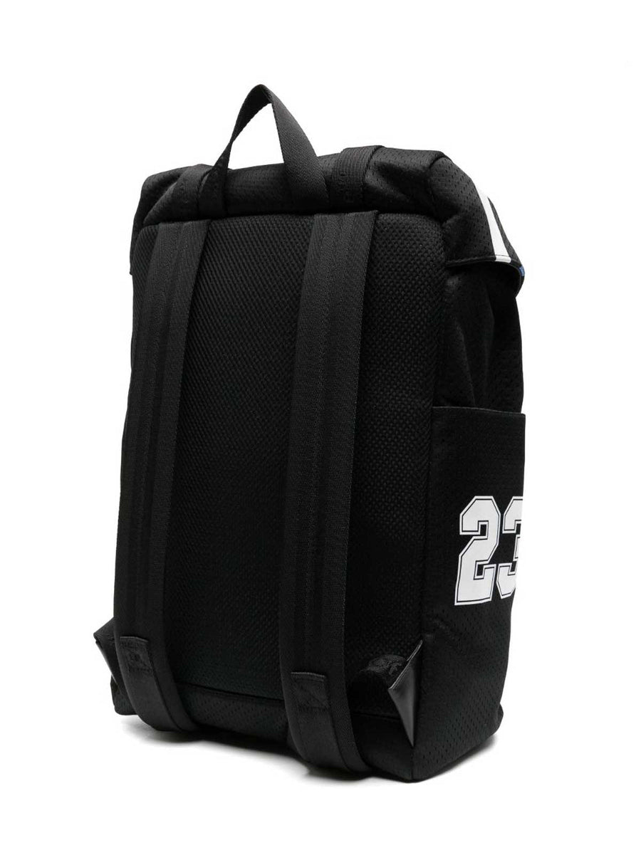 Off-White Structured Nylon Backpack — Black Hand Bags