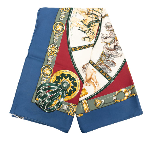 Chevaux de Trait Silk Scarf 90 - Image 1