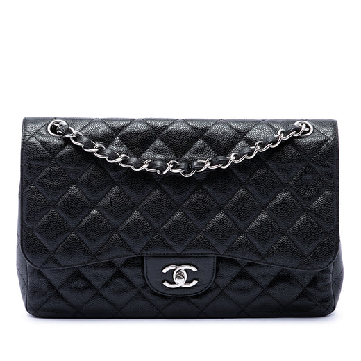 Jumbo Classic Caviar Double Flap - Image 1
