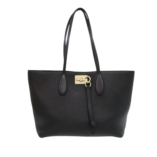 Grained Calfskin Studded Gancini Tote - Image 1