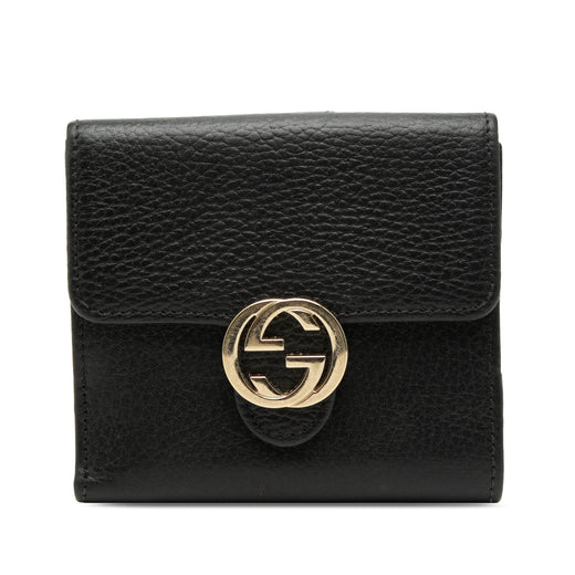 Leather Interlocking G Small Wallet - Image 1