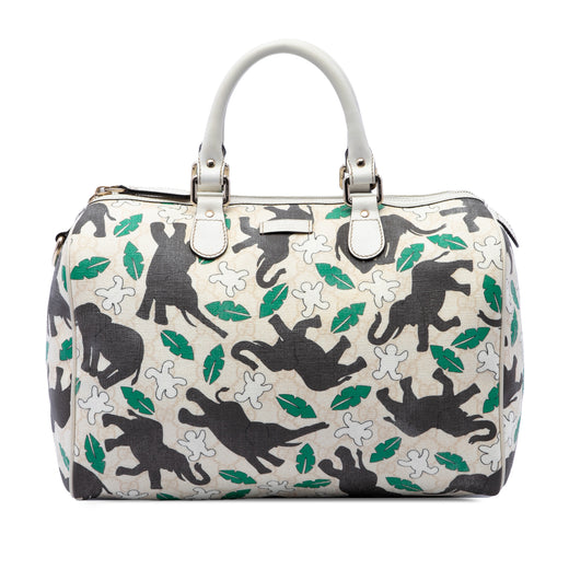 Limited Edition Medium GG Supreme Snowman In Africa Joy Boston Bag - Image 1