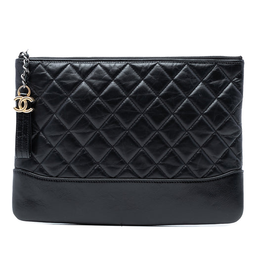 Medium Aged Calfskin Gabrielle O Case Clutch - Image 1