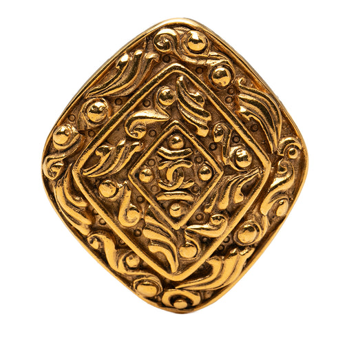 CC Gold Plated Diamond Byzantine Brooch - Image 1