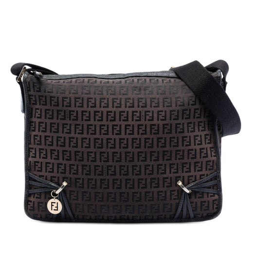Zucchino Canvas F Charm Crossbody - Image 1
