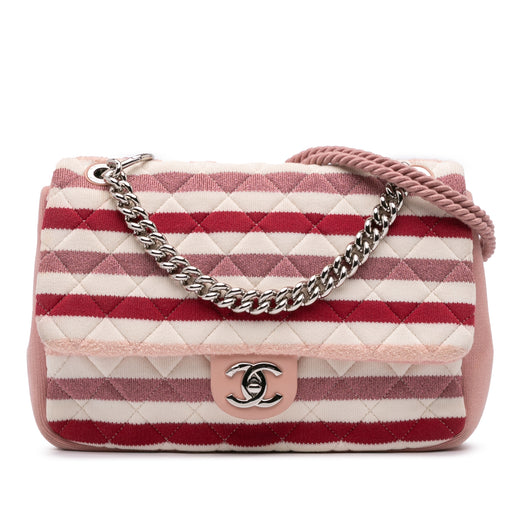 Jumbo Stripe Jersey Felt and Rope Flap - Image 1