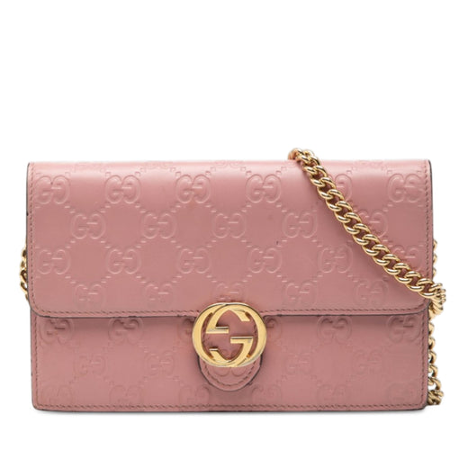 Guccissima Interlocking G Wallet on Chain - Image 1