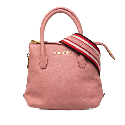 Goatskin Madras Side Zip Satchel - Image 1