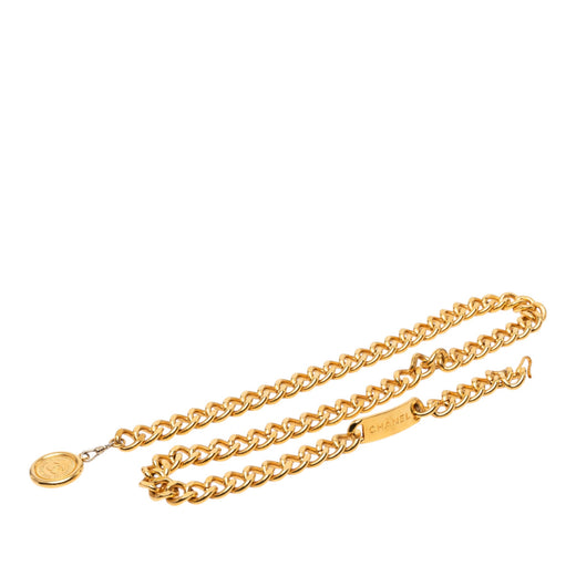 CC Gold Plated 31 Rue Cambon Medallion Chain Belt - Image 1