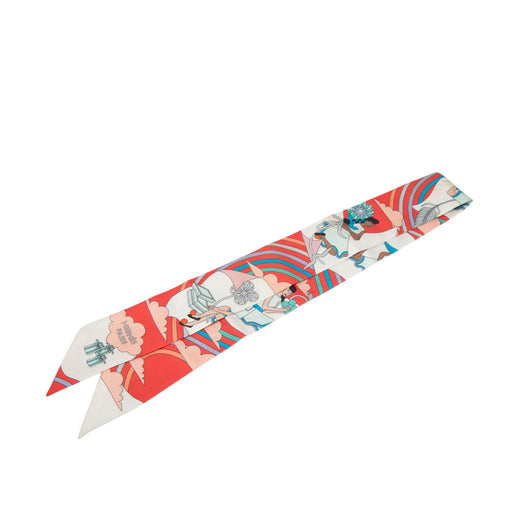 Carres Volants Silk Twilly Scarf - Image 1
