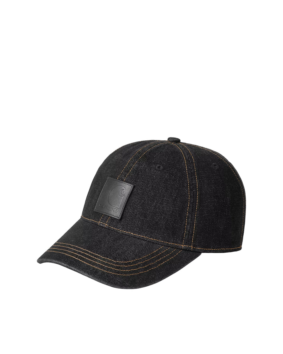 Carhartt Wip I034471 Baseball Cap — Black Cotton Denim Caps