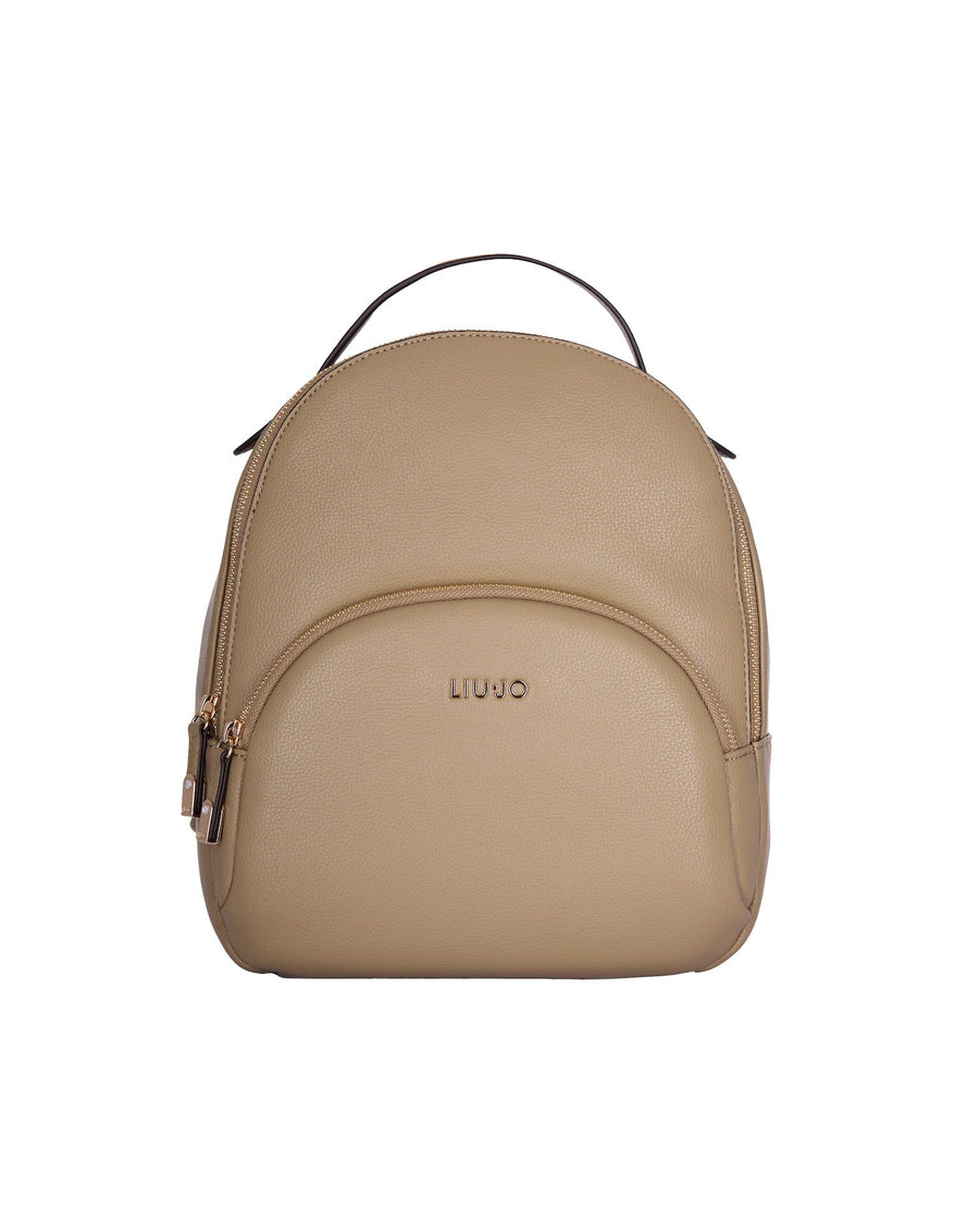 Liu Jo Eco-Leather Backpack — Beige Polyurethane