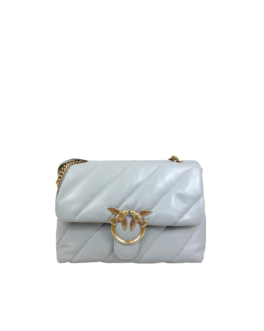 Pinko Love Puff Shoulder Bag — Gray
