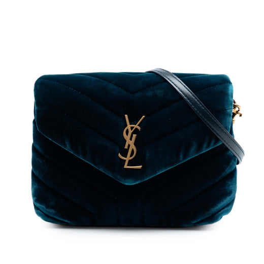 Small Matelasse Velvet Monogram LouLou Shoulder Bag - Image 1