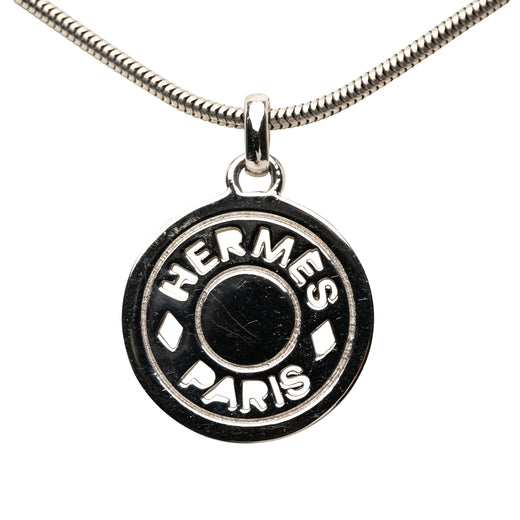 Palladium Plated Clou de Selle Pendant Necklace - Image 1