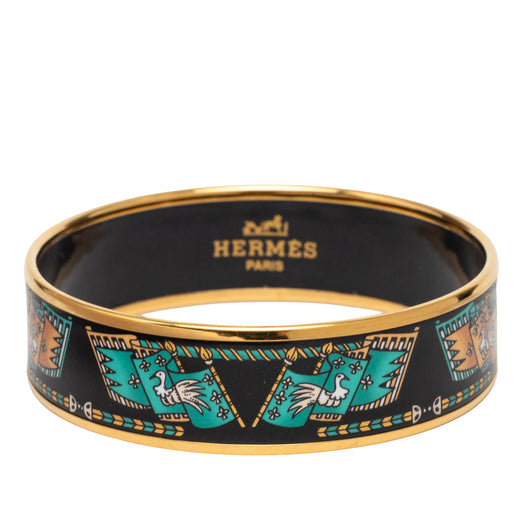 Wide Printed Enamel Bangle 65 - Image 1
