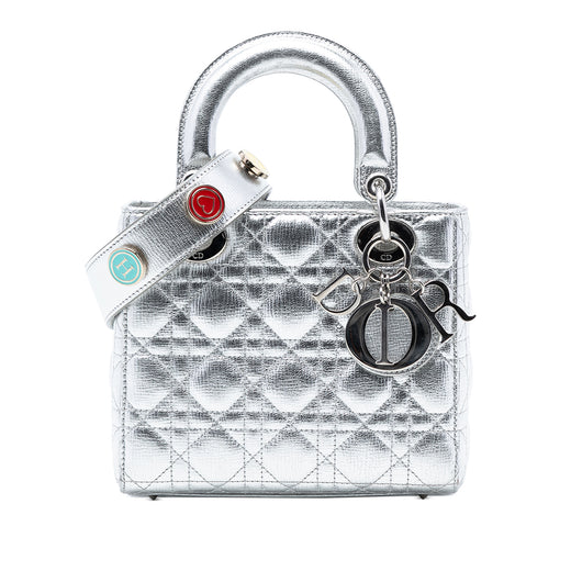 Small Metallic Grained Calfskin Cannage My ABCDior Lady Dior - Image 1