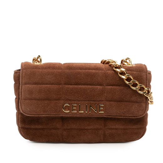 Suede Monochrome Shoulder Bag - Image 1