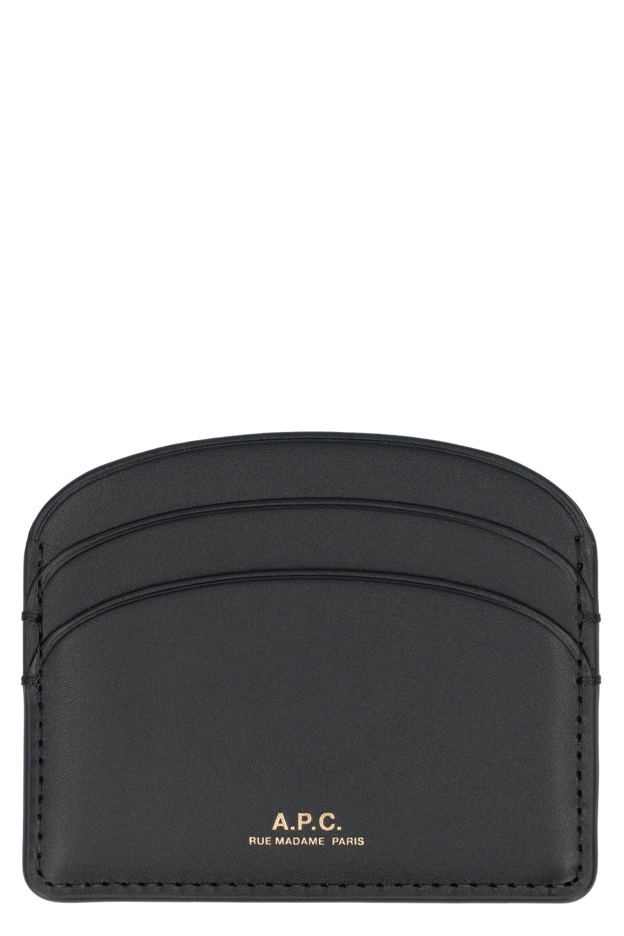 A.p.c. Lune Card Case — Black Cotton Wallets & Purses