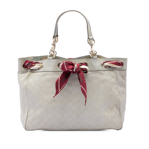 Large Guccissima Positano Scarf Tote - Image 1
