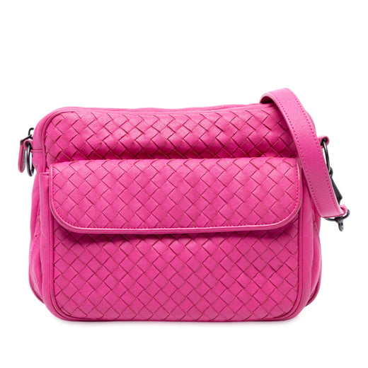 Nappa Intrecciato Front Pocket Messenger Bag - Image 1