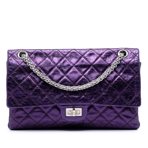 Quilted Metallic Calfskin Reissue 2.55 Double Flap 226